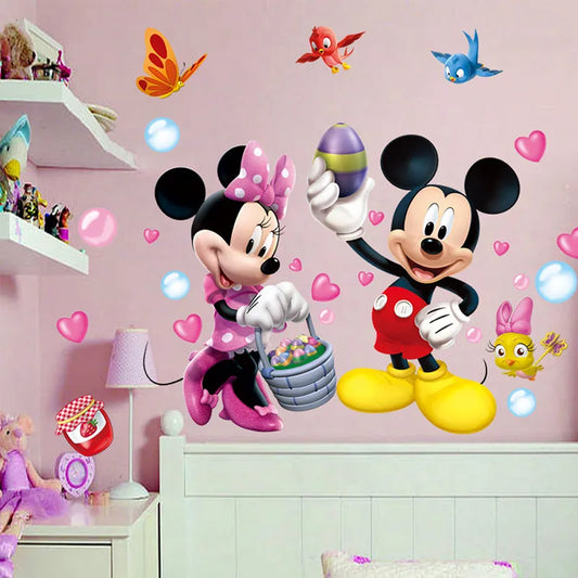 Cartoon  Mickey Minnie Wall Stickers