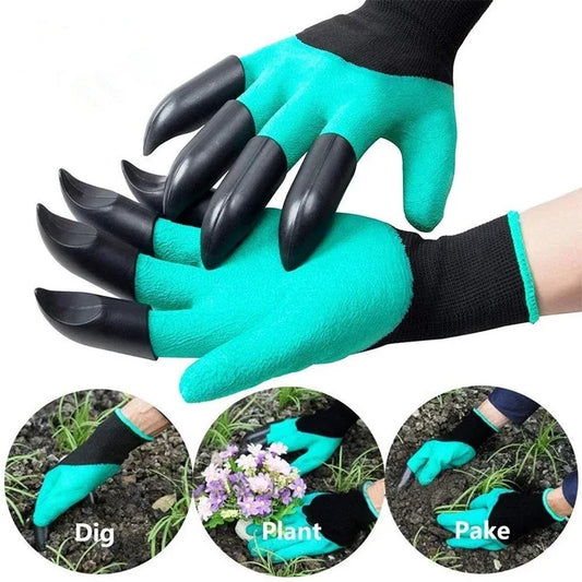 ABS Plastic Garden Rubber Gloves