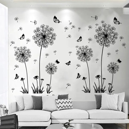 DIY Dandelion Butterfly Wall Sticker