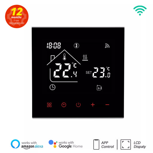 Tuya WiFi Smart Thermostat LCD Display Touch Screen