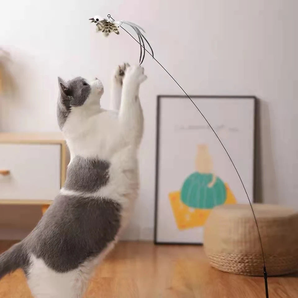 Simulation Bird Interactive Funny Cat Stick Toy