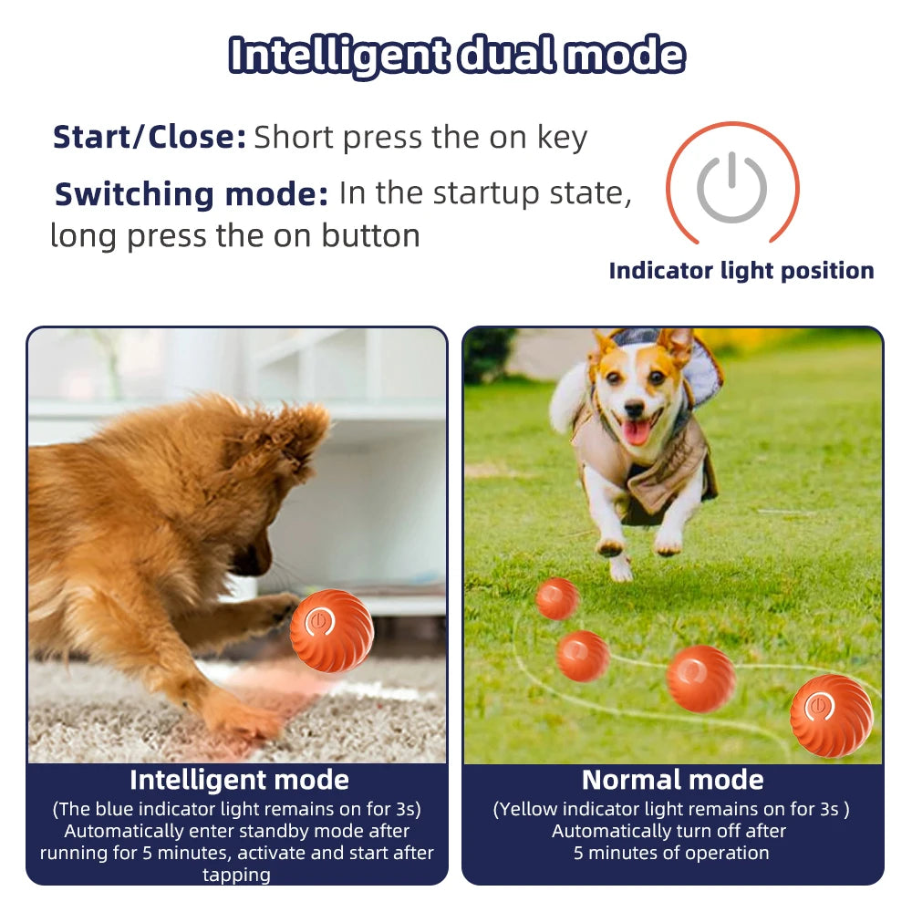 Electronic Interactive Pet Ball Toy