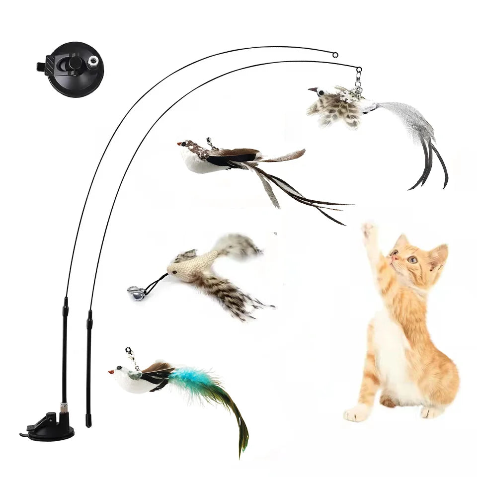 Simulation Bird Interactive Funny Cat Stick Toy