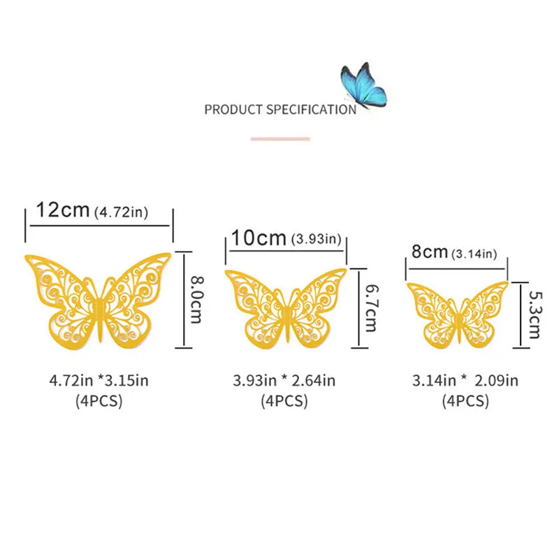 Hollow Butterfly Creative Wall Sticker