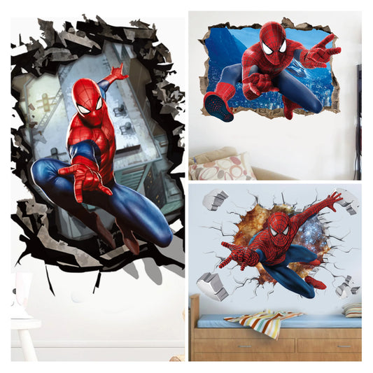 Broken Wall Spider-Man Marvel Avengers Wall Stickers