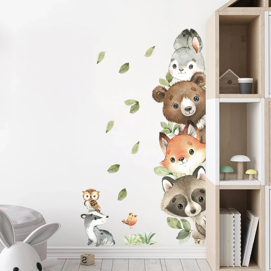 Cute Cartoon Animal Wall Stickers