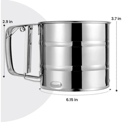 Stainless Steel Double Layer Flour Sifter