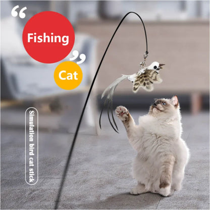 Simulation Bird Interactive Funny Cat Stick Toy