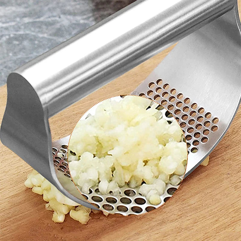 Upgraded Stainless Steel Garlic Press Squeezer