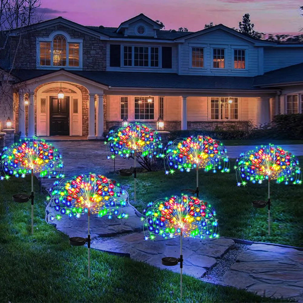 Solar Firework Fairy Lights