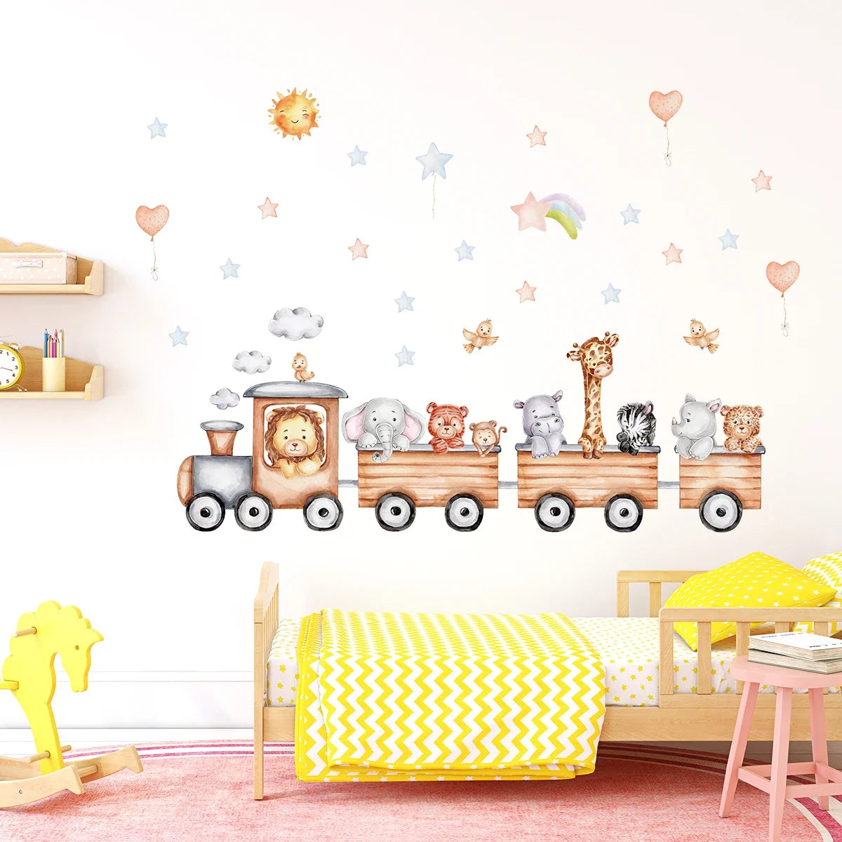 Cartoon Train Wall Stickers