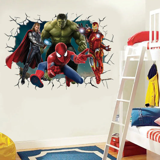 Avengers Wall Stickers Bedroom Wall Decor