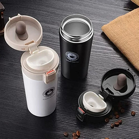 Thermos Coffee Cup Tea Mug 380ml or 500ml Double Layer Stainless Steel Vacuum Insulated Metal Thermos Water Bottle