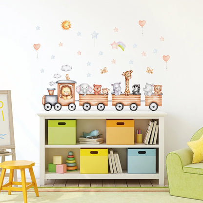 Cartoon Train Wall Stickers