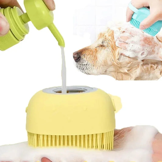 Bathroom Dog Bath Brush Massage Gloves