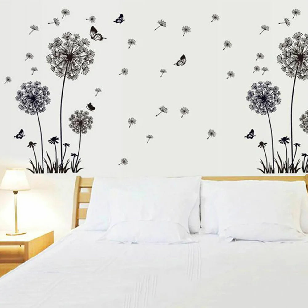 DIY Dandelion Butterfly Wall Sticker