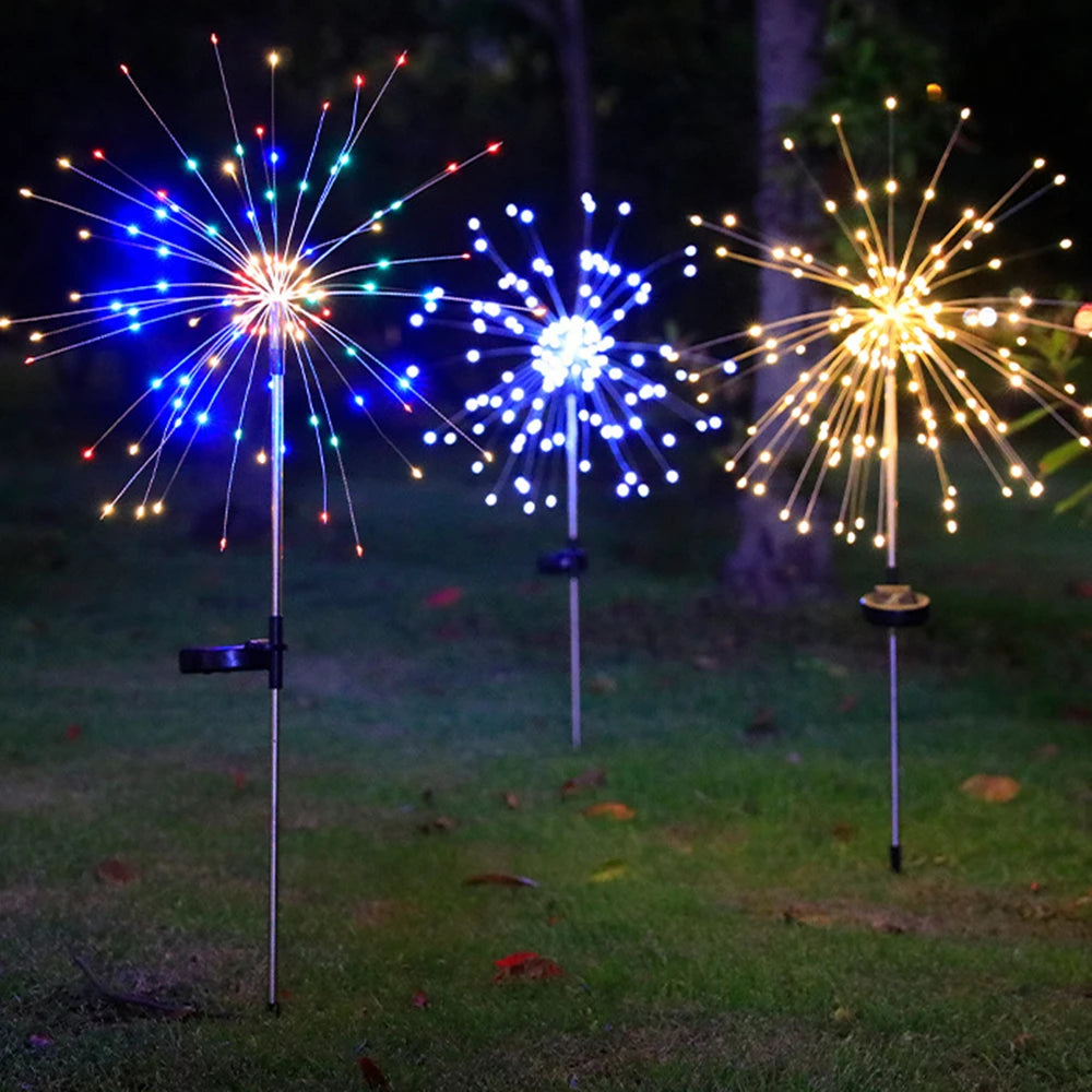 Solar Firework Fairy Lights