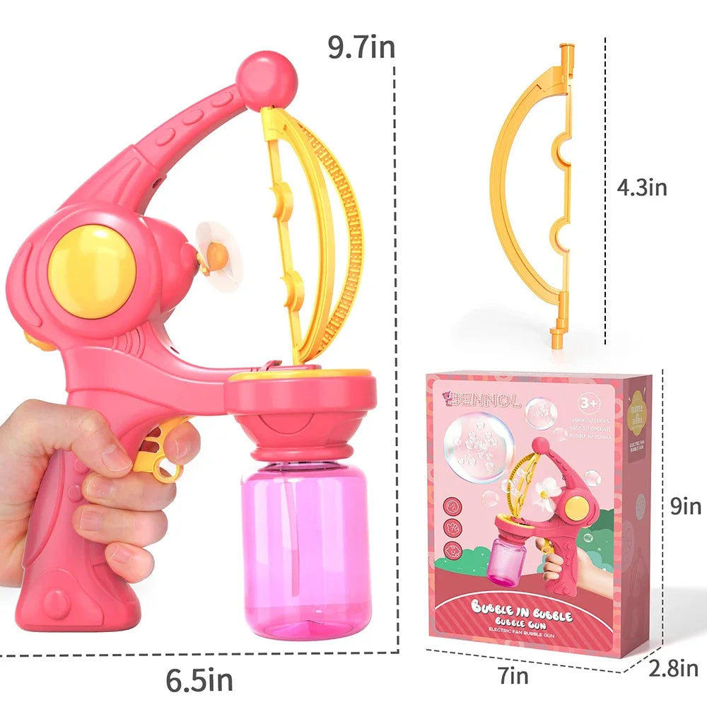 Bubble Machine Rocket Fully Automatic Blowing Soap Bubble Gun