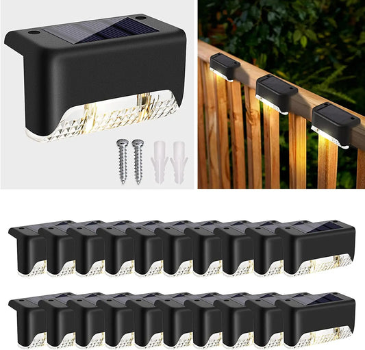 Warm White Solar LED Lights Solar Step Lamp