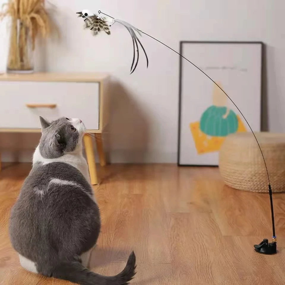 Simulation Bird Interactive Funny Cat Stick Toy