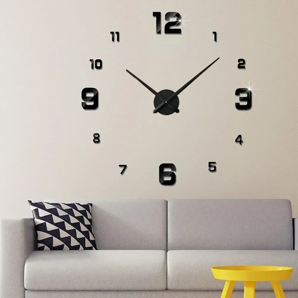 Acrylic Sticker Digital Wall Clock