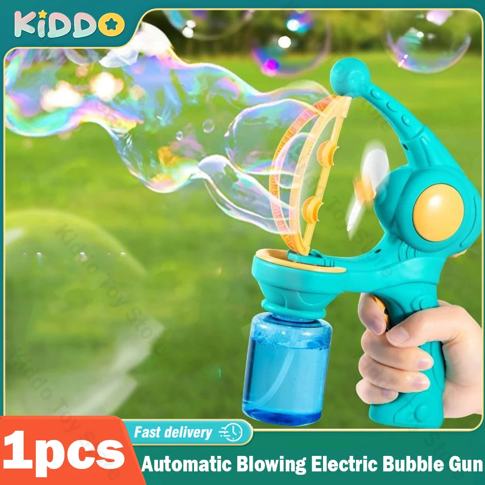 Bubble Machine Rocket Fully Automatic Blowing Soap Bubble Gun