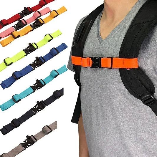 Backpack Chest Bag Strap Harness Adjustable Shoulder Strap for Outdoor Camping Tactical Bags