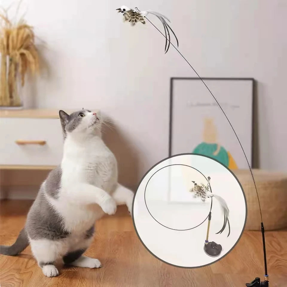 Simulation Bird Interactive Funny Cat Stick Toy