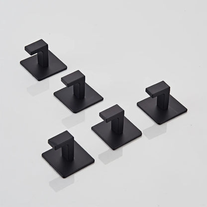 Black Self-Adhesive Wall Hooks