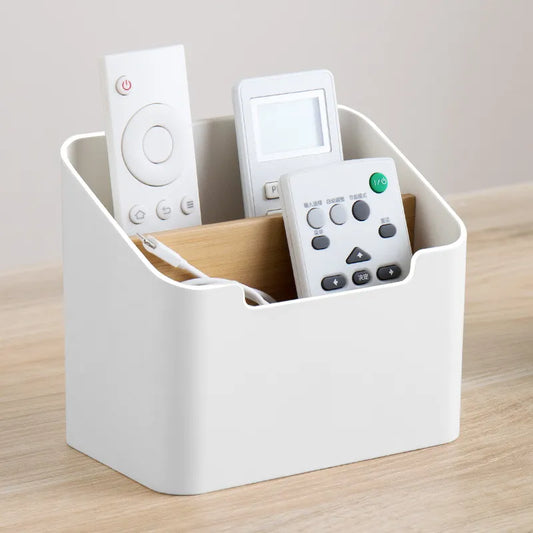 Multi-Functional Storage Box Remote Controls Tissue Box Cosmetic Organizer