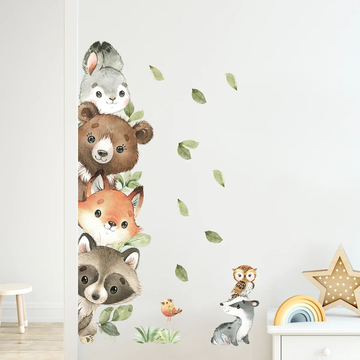 Cute Cartoon Animal Wall Stickers