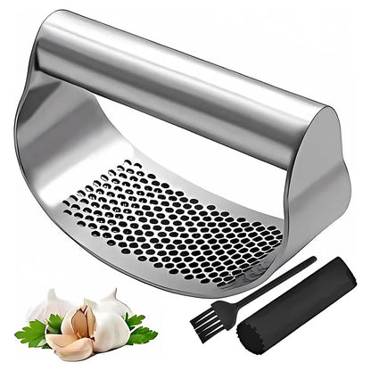 Upgraded Stainless Steel Garlic Press Squeezer