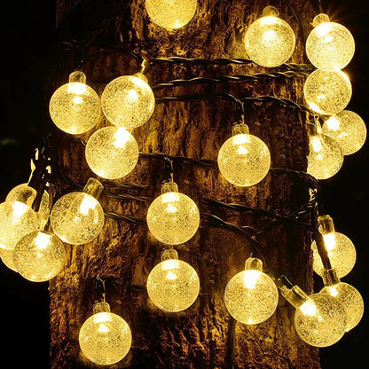 LED Solar Lights Outdoor IP65 Waterproof String Fairy Lamps Solar Garlands 12M