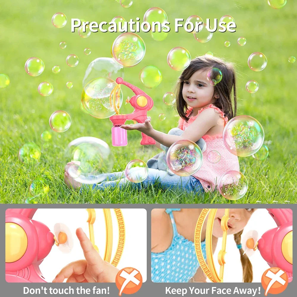 Bubble Machine Rocket Fully Automatic Blowing Soap Bubble Gun