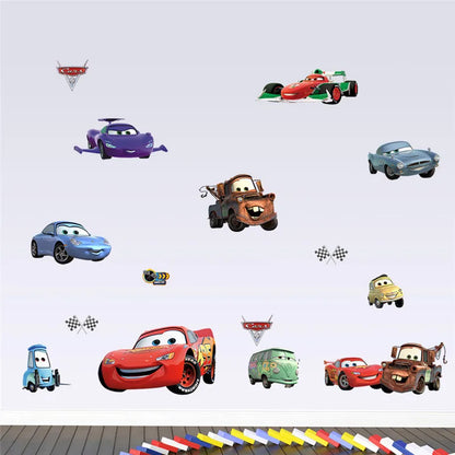 Cartoon Cars 3D Wall Stickers