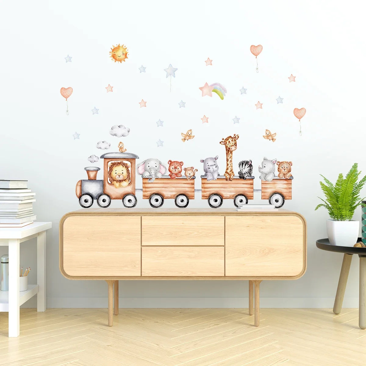 Cartoon Train Wall Stickers